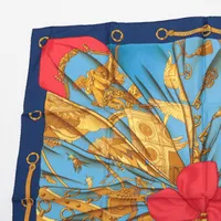 HERMES　カレ90 LE ROY SOLEIL 太陽王 HERMES エルメス カレ90 「LE ROY SOLEIL（太陽王）」 スカーフ
