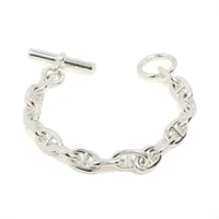 エルメス シェーヌダンクルPM ブレスレット 16コマ 925 34.7g