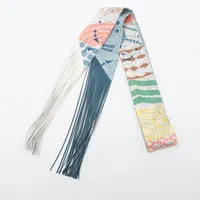 エルメス フリンジ ツイリー レザー×シルク A3853873｜中古