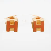 エルメス カージュドアッシュ Hキューブ ピアス(両耳用) GP
