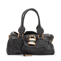 Chloé ブラックレザー ハンドバッグ　パディントン クロエ パディントン レザー ハンドバッグ ブラック A3853981