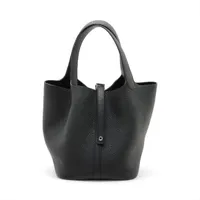 エルメス ピコタンロック22 MM トリヨンクレマンス ブラック シルバー