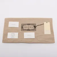 グッチ GGスプリーム チルドレンズ PVCxレザー ベージュxレッド