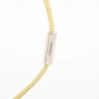 エルメス Hエキップ ペンダント バッファローホーン イエロー