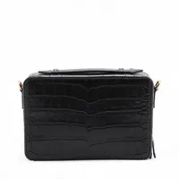 【美品✨】ヴェルサーチ メデューサ クロコ 型押し ベルト バックル スタッズ ヴェルサーチ メデューサ クロコ型押し 2WAYハンドバッグ