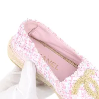 シャネル ココマーク ファブリック エスパドリーユ 36 レディース