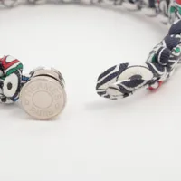 エルメス セリエ ブレスレット M シルク ホワイト コード編み