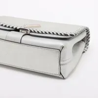 ヴィトン Vロゴxレザー ヴェリーチェーンバッグ M43201 シルバー RFID