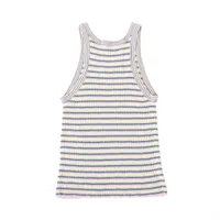 シャネル P79 コットン タンクトップ 34 レディース マルチカラー