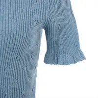 シャネル ココマーク P79 コットン 半袖ニット 34 レディース ライト