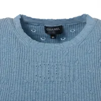 シャネル ココマーク P79 コットン 半袖ニット 34 レディース ライト