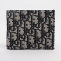 DIOR オブリーク総柄キャンバスベルト ベージュ/ネイビー DIOR オブリーク総柄キャンバスベルト ベージュ/ネイビー