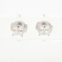 ティファニー ペーパーフラワー タンザナイト ダイヤ ピアス