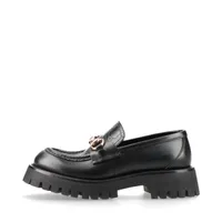 【美品】グッチ ローファー ホースビット 7.5 シルバー金具 レザー ブラック GUCCIホースビットローファー | ブラック×シルバー - lamadri