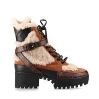 Louis Vuitton Laurier Line 19-year Suede Short Boots EU37 Ladies