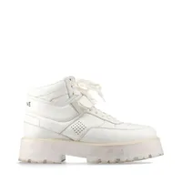 セリーヌ バルキー レザー ハイカットスニーカー 42 メンズ ホワイト