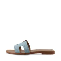 エルメス サントリーニ レザー サンダル 36 1/2 レディース