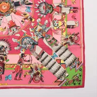 HERMES　Kachinas　カチナ　スカーフ カレ 90 エルメス カレ90 Kachinas カチナ スカーフ シルク A2851051