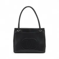 【美品】シャネル 復刻トート キャビアスキン ブラック ゴールド金具 ココマーク ○美品○ シャネル 復刻トート キャビアスキン ココマーク