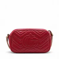 GUCCI ウエストポーチ マーモント ベロア レザー レッド 楽天市場】【未使用品】【バッグ】GUCCI グッチ GGマーモント