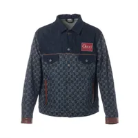 【新品タグ付】PATOU オーガニックコットンデニムジャケット Patou | オーガニックコットン 刺繍ロゴ デニムジャケット