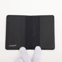 CHANEL シャネル　ココボタン シリーズ カードケース　ブラック 正規品 CHANEL シャネル ココボタン ブラック カードケース 名刺