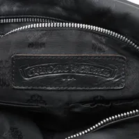 クロムハーツ トートバッグ レザー ブラック×シルバー ダガージップ