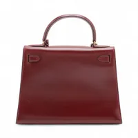 最終‼美品！HERMES バングルケリーカデナ ゴールドベージュ茶系 BOX付き ネット限定】 HERMES エルメス ケリー28 □C 外縫い ボックス