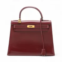 美品❣️エルメスケリーバッグ28用！空箱 エルメス<br>ケリー 28cm 外縫い<br>セサミ<br>トワルキャドリー