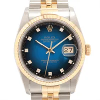 デイトジャスト 3 コマ 16233 中古)ROLEX ロレックス デイトジャスト 36 16233 ホワイトローマ