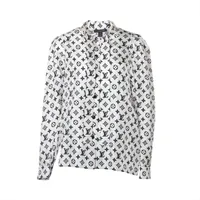 10503【美品・23SS現行】ルイヴィトン☆総柄デザイン長袖シャツ　入手困難 louis-vuitton-long-sleeved-