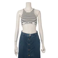 未使用級✨現行　CELINE セリーヌ　タンクトップ　クロップド　ボーダー 未使用級✨現行 CELINE セリーヌ タンクトップ クロップド