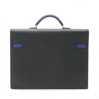 エルメス ケリーデペッシュ38 ヴォーエプソン ブラックxブルー