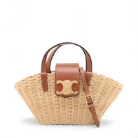 CELINE かごバッグ ベージュ 大人気♪【CELINE】ティーン サプライル パニエ カゴバッグ