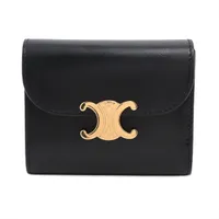 セリーヌ トリオンフ スモールフラップウォレット レザー 財布