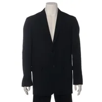 JIL SANDER テーラードジャケット ブラック 48 JIL SANDER ウール テーラードジャケット ブラック 48サイズ
