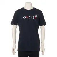 モンクレール　コットンTシャツ　Ｌ MONCLER (モンクレール) レタリングロゴ クルーネック 半袖 T