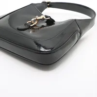 グッチ ジャッキー パテントレザー ショルダーバッグ ブラック 782849