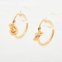 CELINE ノットピアス　シルバー 両耳用 セリーヌ ノット ピアス(両耳用) GP シルバー A3297810｜中古