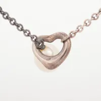 ティファニー オープンハート ラリアット ネックレス 925×パール 5.8g