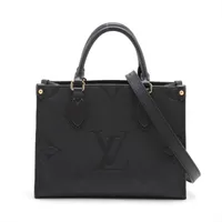 ヴィトン モノグラムアンプラント オンザゴーPM M45653 ブラック RFID反応あり