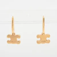 セリーヌ トリオンフ ピアス(両耳用) GP×ラインストーン ゴールド