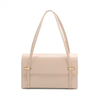 エルメス クラケット ボックスカーフ ベージュ ゴールド金具 □F