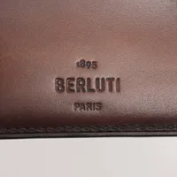 【新品未使用】ベルルッティ　マネークリップ　ブラウン Berluti ベルルッティ 財布 BERLUTI マネークリップ メンズ