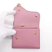 美品 リフトレザーコンパクトウォレット ピンク ビューティフルピープル 美品 リフトレザーコンパクトウォレット ピンク ビューティフル