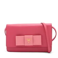 プラダ　サフィアーノ　ミニチェーン　ウォレットレザー ピンク 楽天市場】プラダ PRADA チェーンウォレット ショルダーバッグ