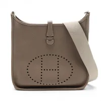 エルメス エヴリン1 29 PM トリヨンクレマンス エトゥープ シルバー金具 □I:2005年