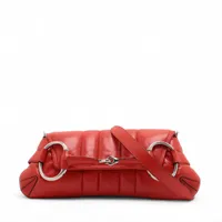 ホースビット1955 ストローxレザー 2WAY レッド 640716 ホースビット1955 ストローxレザー 2WAY レッド 640716