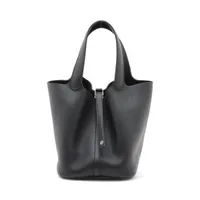 エルメス ピコタンロック22 MM トリヨンクレマンス ブラック シルバー金具 W:2024年