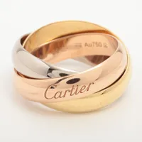 カルティエ トリニティ リング 750(YG×PG×WG) 17.3g 60 A3870454